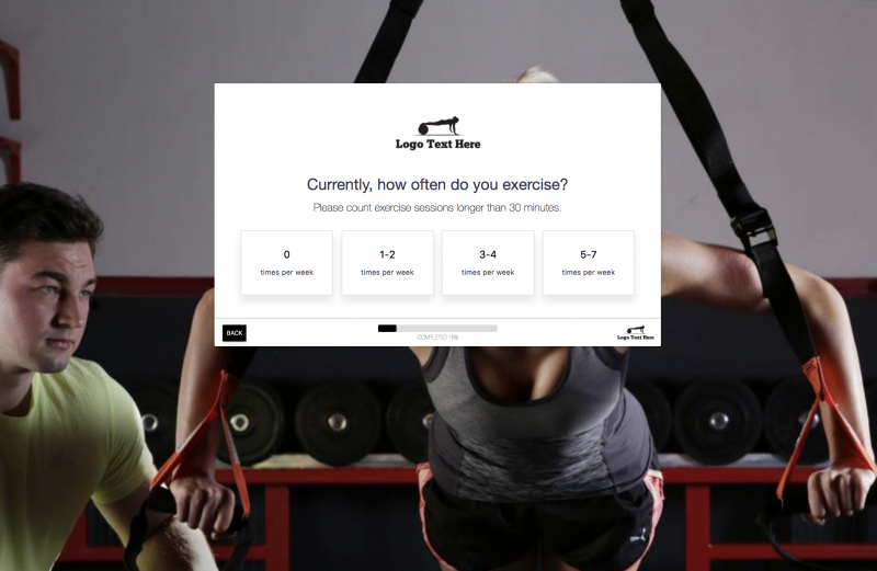 Personal Trainer Form Template & Booking Software